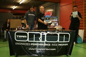 Podium de la finale B en catégorie Short-Truck.