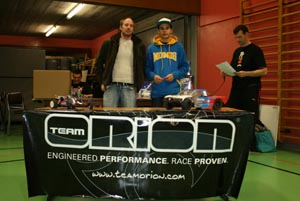 Podium de la finale B en catégorie 2WD.