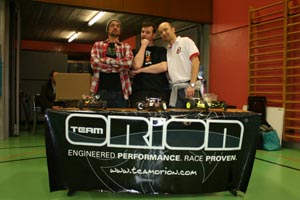 Podium de la finale A en catégorie 2WD.