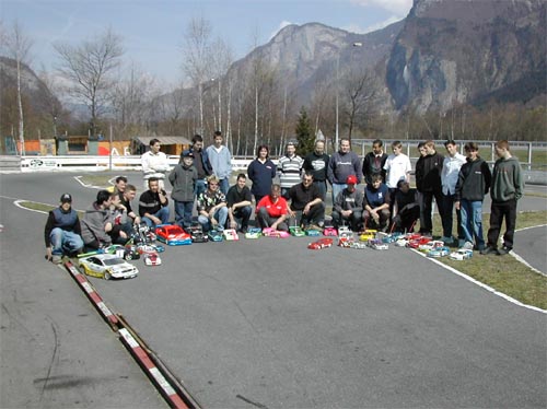 Les pilotes présents à cette amicale du club de Sallanches.