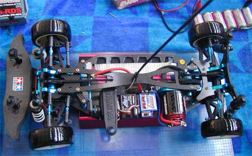 Le Tamiya TRF 415 de Bruno Guilbert.
