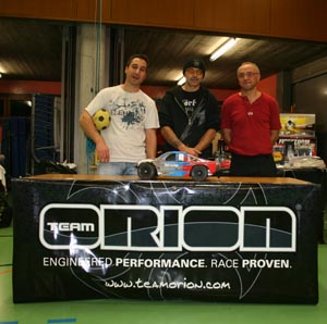 Podium de la finale B en catégorie Short-Course 2WD.