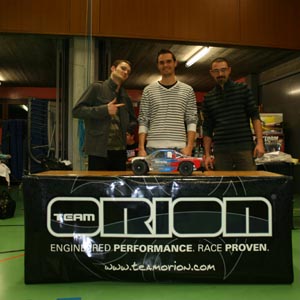 Podium de la finale B en catégorie 2WD.